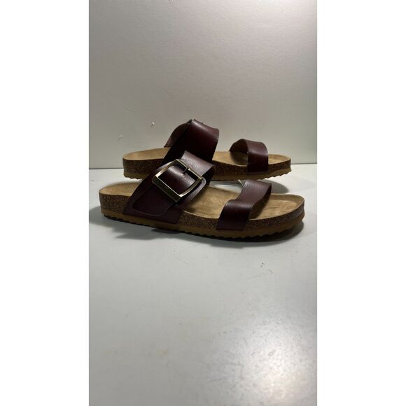 Brand New Bjorndal Courtney Brown Double Straps Women's  Sandals SZ 10 - Picture 1 of 5